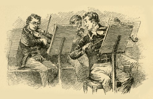 'His clever playing attracted the attention of the leader', (1907).  Creator: Unknown.