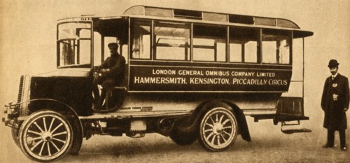'First L.G.O.C. Motor Bus', 1904, (1933).  Creator: Unknown.