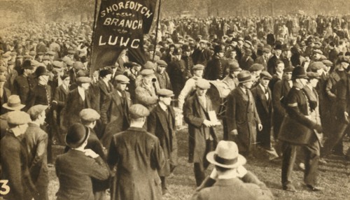 Marchers from Shoreditch, Means Test protests, Hyde Park, London, 1932, (1933) Creator: Unknown.