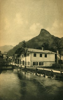 The millstream at Oberammergau, Bavaria, Germany c1922. Creator: Heinrich Uhlschmid.
