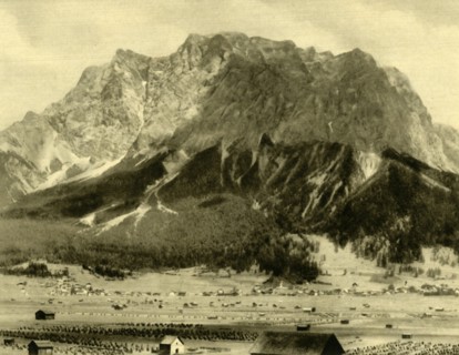 Ehrwald and the Wetterstein mountains, Tyrol, Austria, c1935. Creator: Unknown.