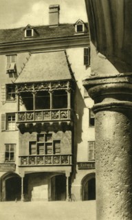 The Goldenes Dachl, Innsbruck, Tyrol, Austria, c1935.  Creator: Unknown.
