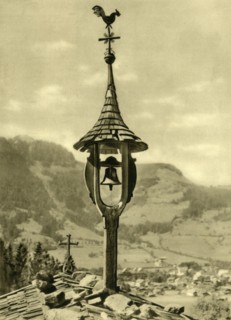 Church bell and weather vane, Kitzbühel, Tyrol, Austria, c1935. Creator: Unknown.