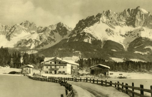 The Kaiser Mountains, Oberndorf, Tyrol, Austria, c1935.  Creator: Unknown.
