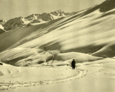 Skiing at Upper Schlossalm, near Bad Hofgastein, Austria, c1935.  Creator: Unknown.