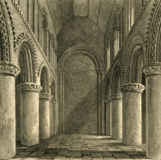 'Nave of Steyning Church', 1835. Creator: Unknown.