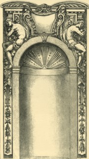 Design for the decoration of a niche, late 16th century, (1881). Creator: Unknown.