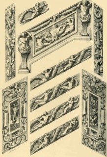 'Details of Staircase Decoration', c1870s, (1881). Creator: John Watkins.