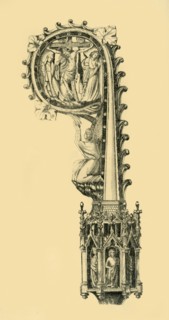 Head of a pastoral staff, 14th century?, (1881).  Creator: W. M. McGill.