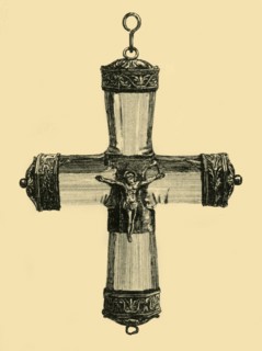Crystal crucifix, c1550, (1881). Creator: Frederick Albert Slocombe.