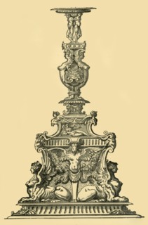 Design for a candelabrum, 16th century, (1881).  Creator: Unknown.