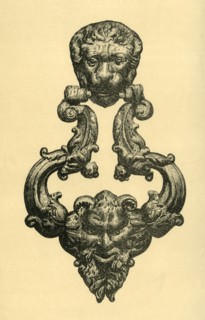 Bronze knocker, c1560, (1881). Creator: J Brooke.