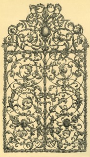 Window grille, 1700-1750, (1881). Creator: J Brooke.