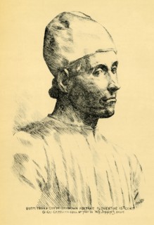 Terracotta bust of a young man, c1860s, (1881).  Creator: William H Jobbins.