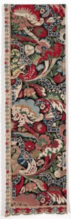 Pair of Needlework Bed Hangings in the Bizarre style, 1710-1720. Creator: Unknown.