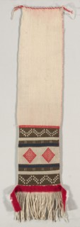 Hopi Brocade Style Dance Sash, c. 1874-1885. Creator: Unknown.