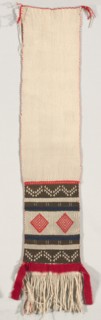 Hopi Brocade Style Dance Sash, c. 1874-1885. Creator: Unknown.