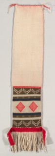 Hopi Brocade Style Dance Sash, c. 1874-1885. Creator: Unknown.