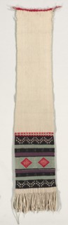 Hopi Brocade Style Dance Sash, c. 1880-1900. Creator: Unknown.