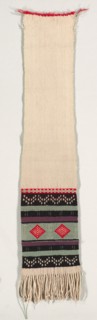 Hopi Brocade Style Dance Sash, c. 1880-1900. Creator: Unknown.