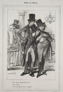 Vous étiez nommé hier soir?..., from the series Paris Le Matin, 1839. Creator: Paul Gavarni (French, 1804-1866).