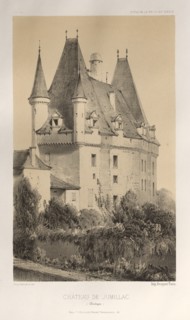 ...Pl. 51, Château De Jumillac (Dordogne), 1860. Creator: Victor Petit (French, 1817-1874).