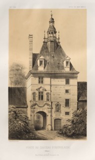 ...Pl. 85, Porte du Château dOutrelaise (Calvados), 1860. Creator: Victor Petit (French, 1817-1874).
