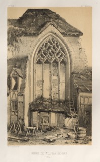...Pl.17, Ruine De St. Jean-Le-Bas (Aisne), 1860. Creator: Victor Petit (French, 1817-1874).