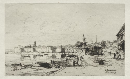 A Concarneau. Creator: Maxime Lalanne (French, 1827-1886).