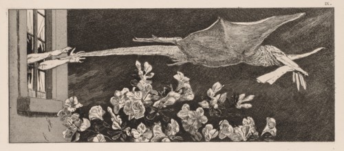 A Glove: The Abduction, 1880. Creator: Max Klinger (German, 1857-1920).