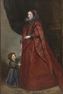 A Genoese Lady with Her Child, c. 1623-1625. Creator: Anthony van Dyck (Flemish, 1599-1641).