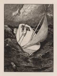 A Glove: The Rescue, 1880. Creator: Max Klinger (German, 1857-1920).