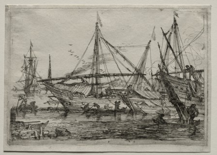 A Mediterranean Harbor, 2nd half 1600s. Creator: Adrian van der Cabel (Dutch, 1631-1705); Nicolas Robert.