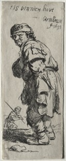 A Peasant Calling Out: "it's very cold", 1634. Creator: Rembrandt van Rijn (Dutch, 1606-1669).
