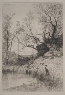 A Pond, 1867. Creator: Adolphe Appian (French, 1818-1898).