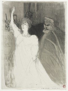 A Princely Idyl, Clara Ward, 1894. Creator: Henri de Toulouse-Lautrec (French, 1864-1901).