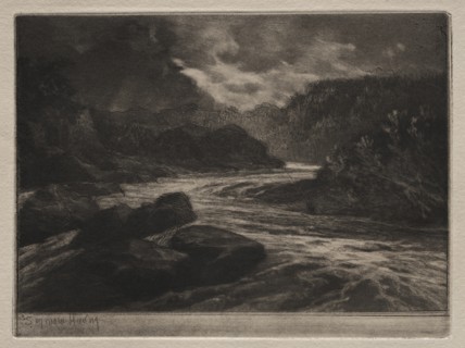 A Salmon River. Creator: Francis Seymour Haden (British, 1818-1910).