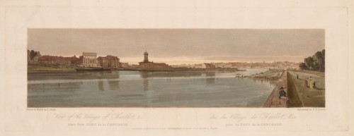 A Selection of Twenty of the Most Picturesque Views in Paris: View of the Village of Chaillot?, 1803 Creator: Thomas Girtin (British, 1775-1802); Frederick Christian Lewis (British, 1779-1856).