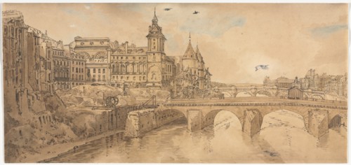 A Selection of Twenty of the Most Picturesque Views in Paris?, 1802. Creator: Thomas Girtin (British, 1775-1802).