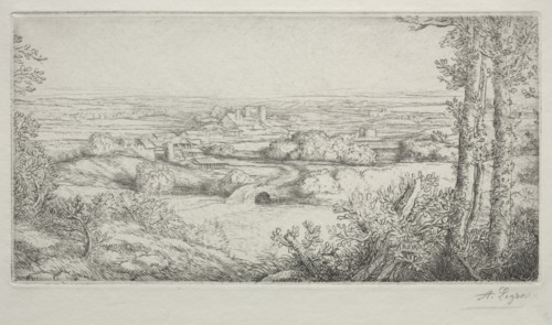 A Valley in Burgundy (Une Vallée en Bourgogne). Creator: Alphonse Legros (French, 1837-1911).
