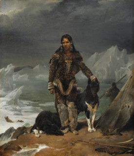 A Woman from the Land of Eskimos, 1826. Creator: Léon Cogniet (French, 1794-1880).