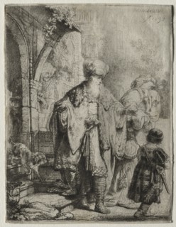 Abraham Casting out Hagar and Ishmael, 1637. Creator: Rembrandt van Rijn (Dutch, 1606-1669).