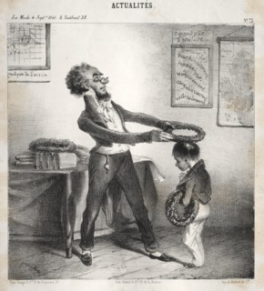 Actualités: Les distributions de Prix, 1841. Creator: Clémente Pruche (French, 1831-1870).