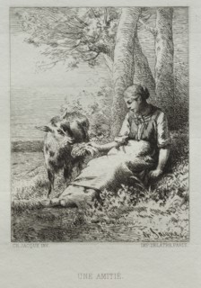 Affection. Creator: Charles-Émile Jacque (French, 1813-1894).