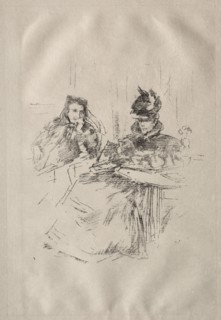 Afternoon Tea, Mrs. Phillips and Mrs. Charles Whibley. Creator: James McNeill Whistler (American, 1834-1903).