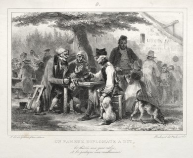 Album for 1832: Un famous diplomat à dit..., 1832. Creator: Auguste Raffet (French, 1804-1860).