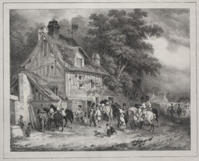 Album of 1829: Souvenir of Normandy, 1828. Creator: Joseph-Louis-Hippolyte Bellangé (French, 1800-1866); Gihaut frères éditeurs, boulevard des Italiens, No. 5.