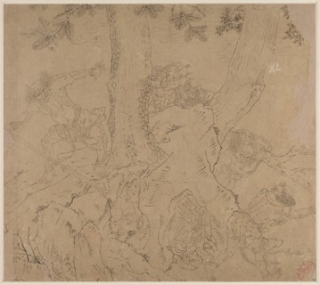 Album of Daoist and Buddhist Themes: Search the Mountain: Leaf 46, 1200s. Creator: Unknown.