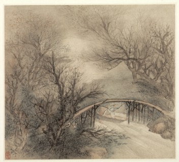Album of Landscapes: Leaf 1, 1677. Creator: Wang Gai (Chinese, active c. 1677-1705).