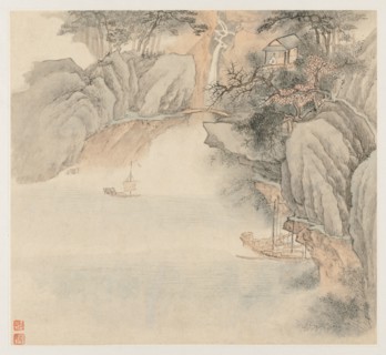 Album of Landscapes: Leaf 4, 1677. Creator: Wang Gai (Chinese, active c. 1677-1705).